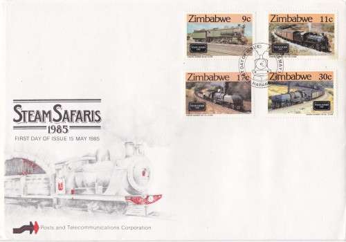 Steam Safaris 1985 Zimbabwe FDC