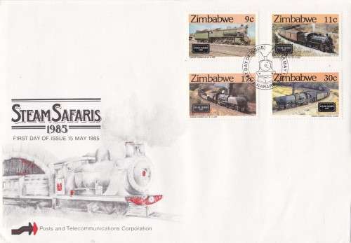 Steam Safaris 1985 Zimbabwe FDC