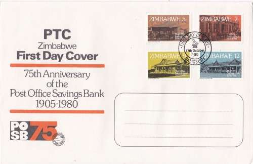 Post office Savings Bank Zimbabwe FDC