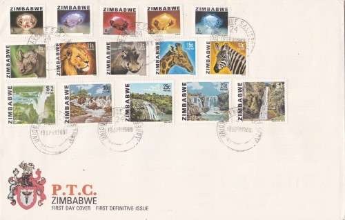 First Definitive Issue Zimbabwe FDC