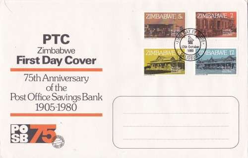 Post office Savings Bank Zimbabwe FDC