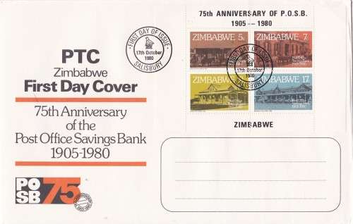 Post office Savings Bank Zimbabwe FDC