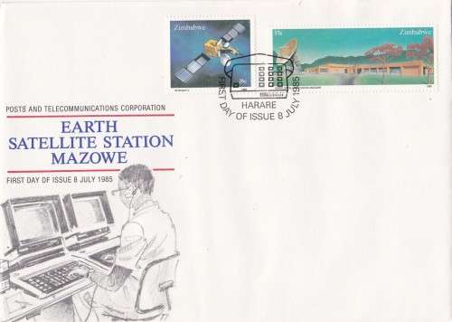 Earth Satellite Station Mazowe Zimbabwe FDC