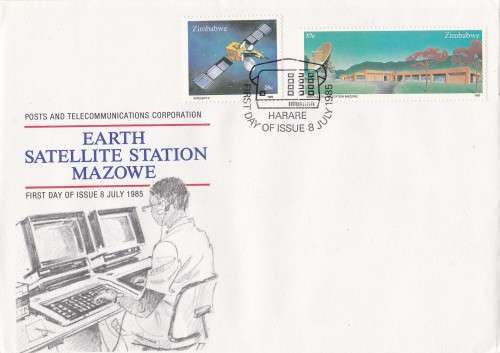 Earth Satellite Station Mazowe Zimbabwe FDC