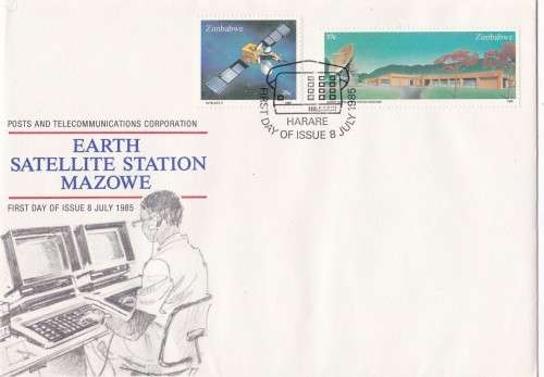 Earth Satellite Station Mazowe Zimbabwe FDC