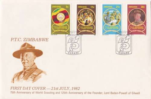 Anniversary of World Scouting Zimbabwe FDC