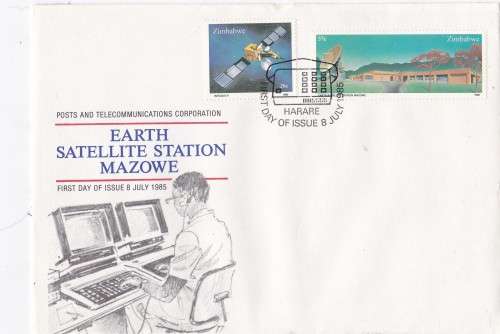 Earth Satellite Station Mazowe Zimbabwe FDC