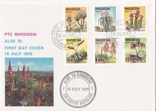Aloe 75 Congress Rhodesia FDC