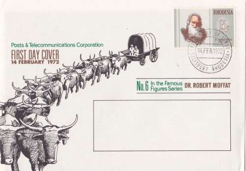 Dr Robert Moffat Rhodesia FDC