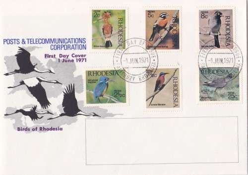 Birds Of Rhodesia FDC