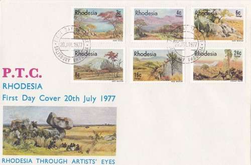 Through Artists Eyes Rhodesia FDC
