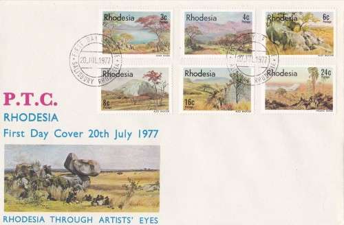 Through Artists Eyes Rhodesia FDC