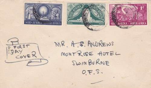 South Africa FDC Swinburne