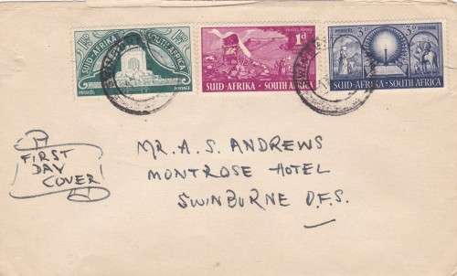 South Africa FDC Swinburne