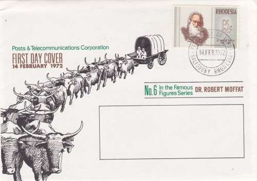 Dr Robert Moffat Rhodesia FDC