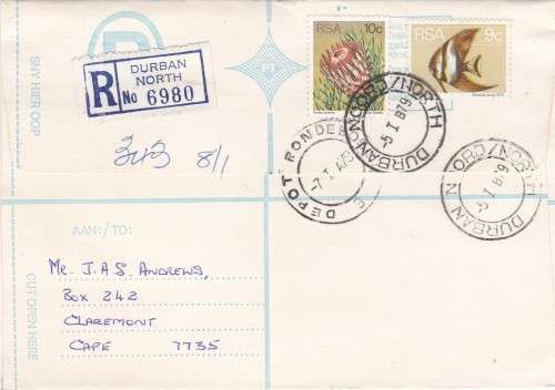 Durban North RSA Air Mail