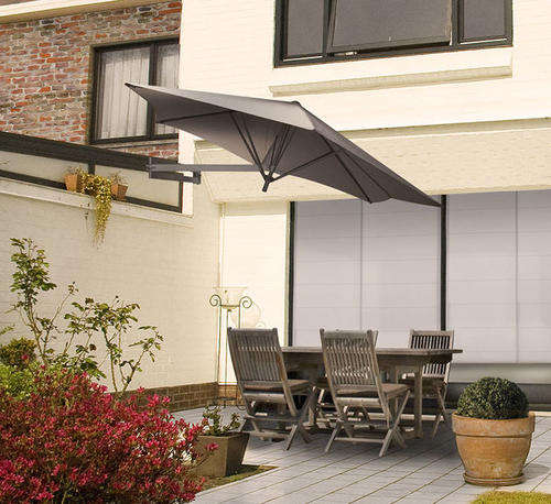 Umbrella - Wallmounted Easysoll umbrella in Dark grey