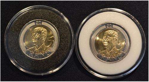 mandela 90th R5 uncirculated from mint bag in quality holder