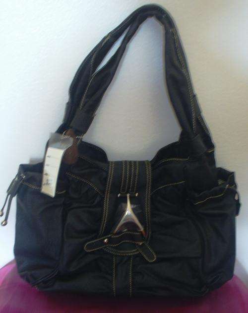 Italy Leather Handbag Black
