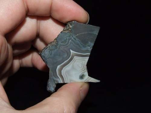 Botswana Agate rough slab - has some moss inclusions