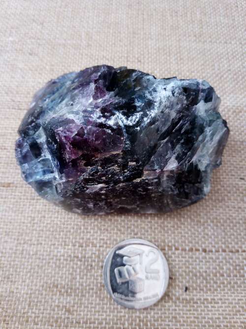 Purple and Green Fluorite from Namibia