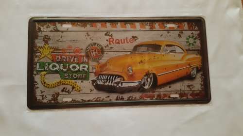 Drive In Liquor Store Tin Sign