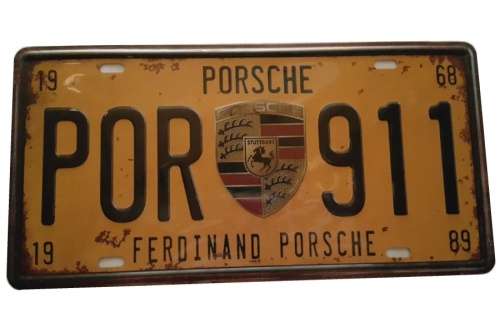 Ferdinand Porsche Tin Sign