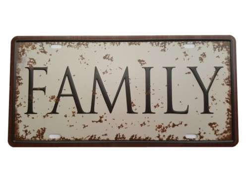 Family Tin Sign