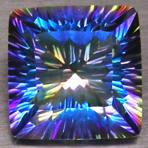 10.19ct Always the Mystery - Natural MYSTIC Quartz - Concave Square