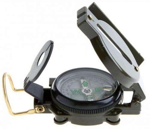 Army Green Pocket Lensatic Compass