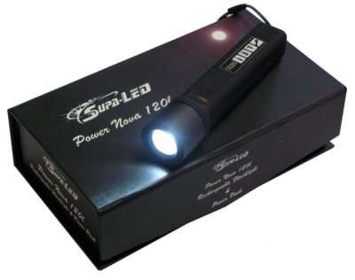 SUPA LED POWER NOVA 120L TORCH W/8 PCE ADAPTER SET