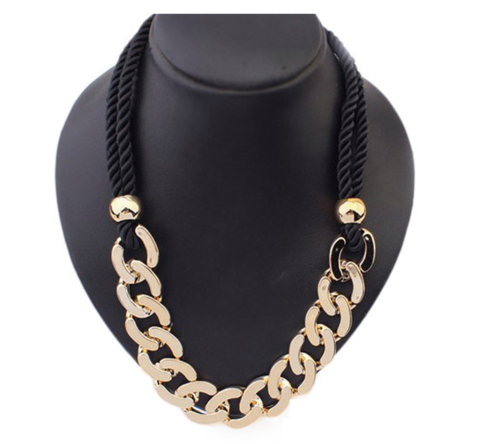 Women's Retro Rope Fashion Stylish Rock Hip Hop Punk Style Long Chain Necklace