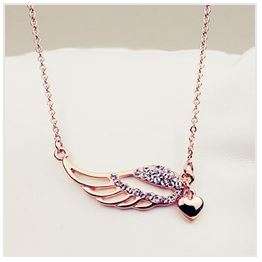 18k Gold Plated Angel Wings Necklace