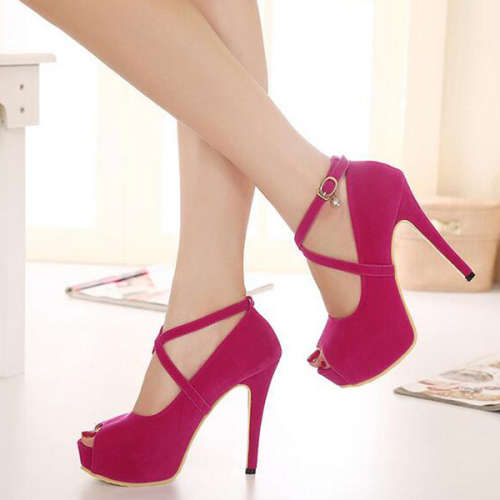 STILETTO HEEL PEEP TOE PUMPS - LOCAL STOCK - SA SIZE 2