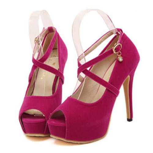 STILETTO HEEL PEEP TOE PUMPS - LOCAL STOCK - SA SIZE 2