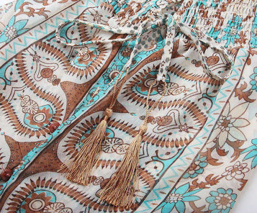 VINTAGE FLORAL V NECK SLIT BOHEMIAN LONG DRESS - S/M/L/XL/2XL