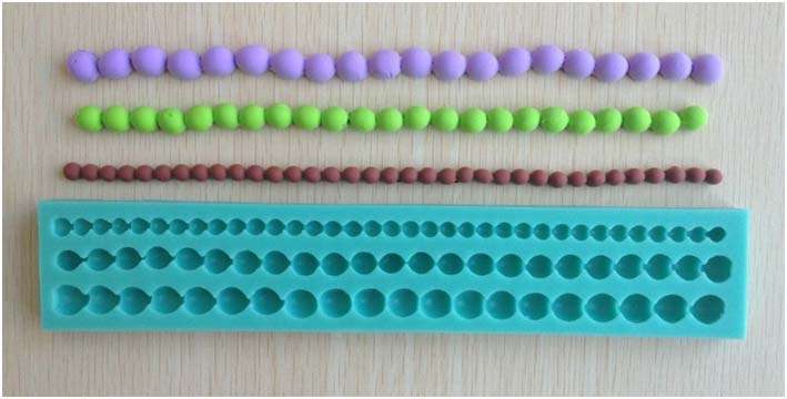 SILICONE MOLD - 3D - BEADS OR BALLS - JELLY - FONDANT - CHOCOLATE - SOAP - CANDY - CUPCAKE - 3 SIZES