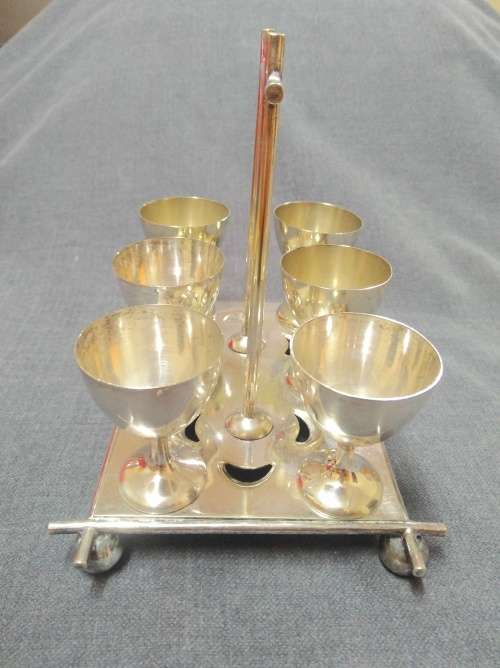 Silver Plated Egg Cup Set