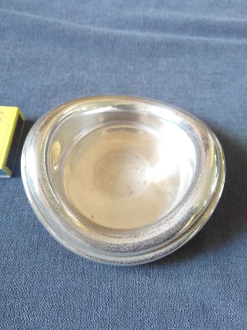 Silver Plated Sigaret Ass Tray (faded )