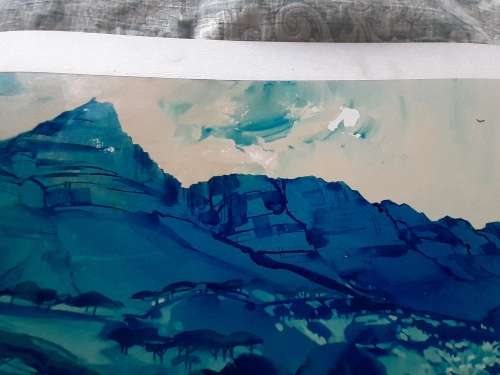 Signed Mike Fitzpatrick 94 16/250 Table Mountain and the Twelve Apostles Print