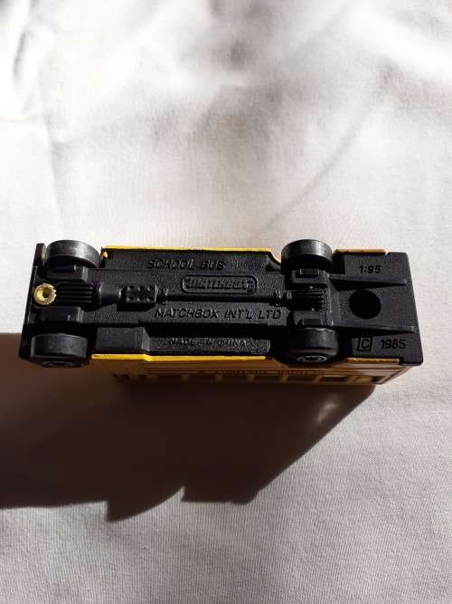 School Bus District 2 Matchbox