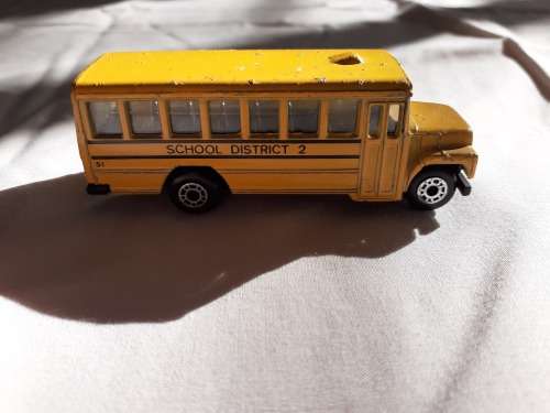 School Bus District 2 Matchbox