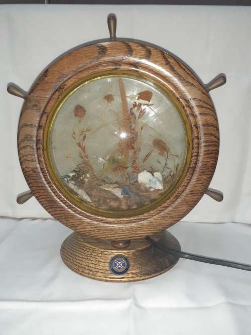 R.M.S  Transvaal Castle Ship Wheel Lamp (works)