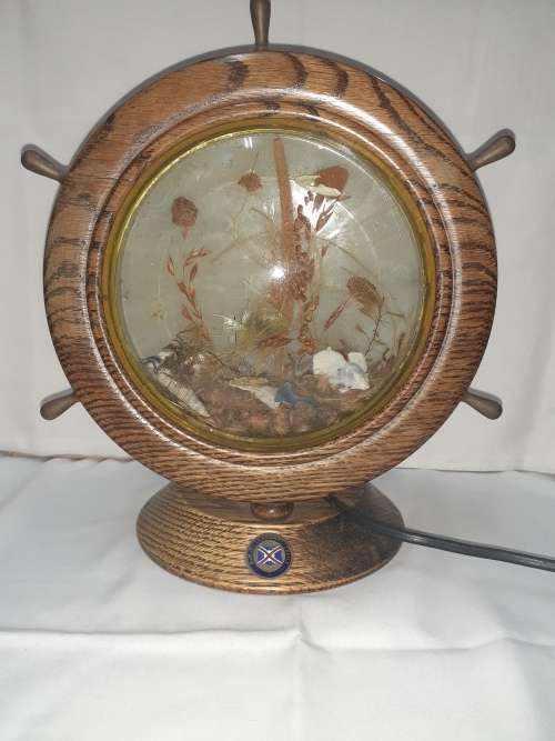 R.M.S  Transvaal Castle Ship Wheel Lamp (works)