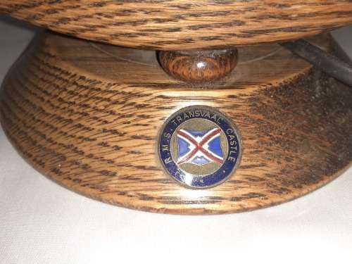 R.M.S  Transvaal Castle Ship Wheel Lamp (works)
