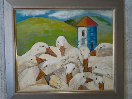 Beautiful Tim Hutchinson 97 Painting framed