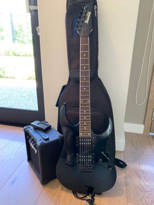 Ibanez GIO Guitar & Case + Ephiphone EA-10Watt Amp & Cable