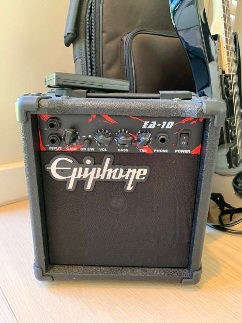 Ibanez GIO Guitar & Case + Ephiphone EA-10Watt Amp & Cable