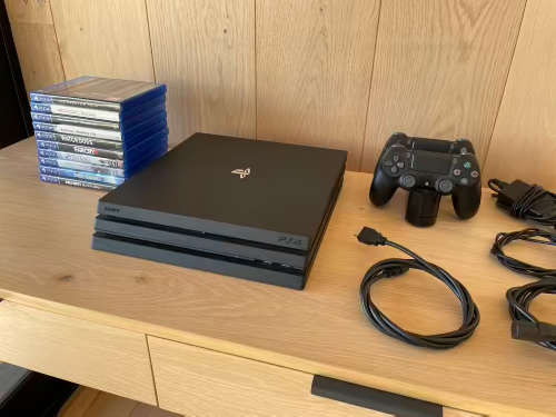 Sony PlayStation 4 Pro | 1 Tb | 2 Controllers and Dock | 10 Games | 4k HDR Gaming