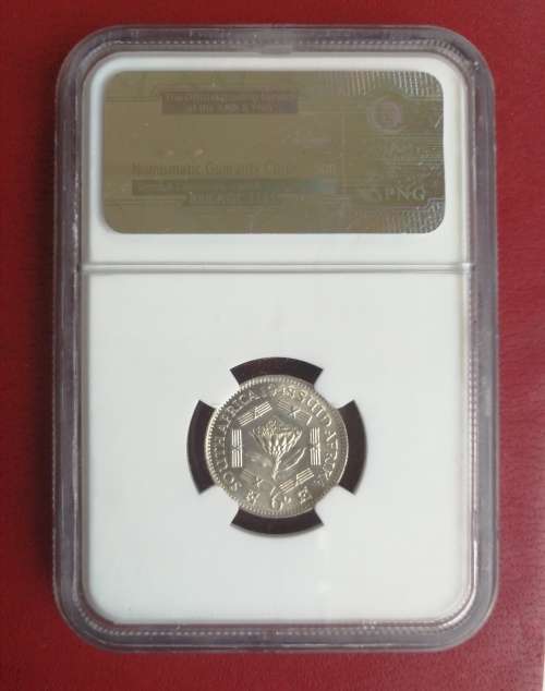 1948 Union sixpence NGC MS63